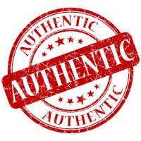 Authentic stamp
